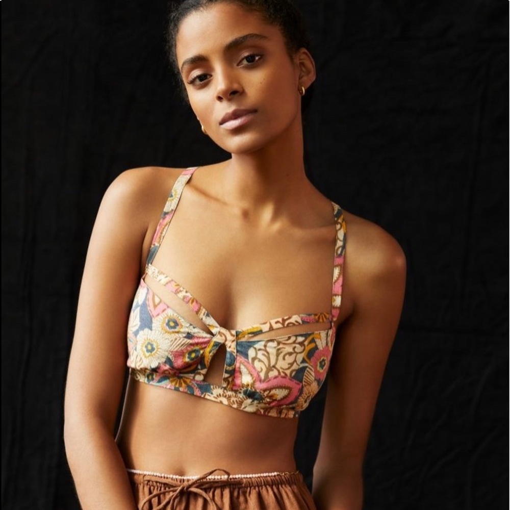 Pilcro Printed Surf Bra Top  NWT